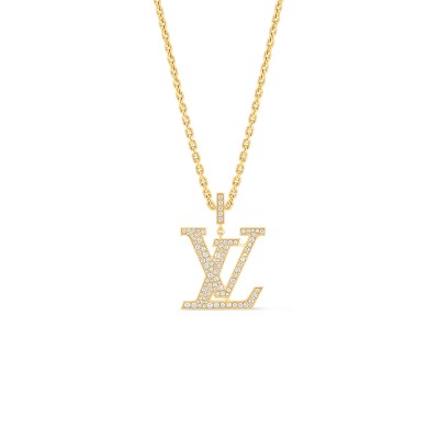 LOUIS VUITTON LV LARGE PENDANT, YELLOW GOLD AND DIAMONDS Q93848